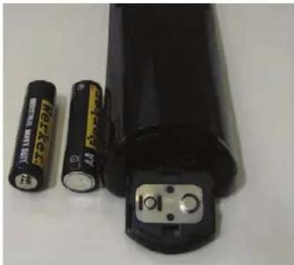 VIZIO VP423HDTV10A - Insertion of Batteries in the Remote Control - 1