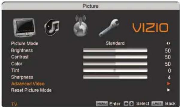 VIZIO VP423HDTV10A - Fine Tuning your TV set for Home Use. - 2