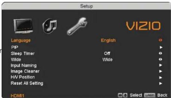 VIZIO VP423HDTV10A - HDMI Input Setup - 1