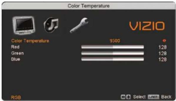 VIZIO VP423HDTV10A - Color Temperature - 2