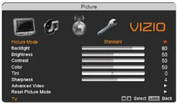 VIZIO VP423HDTV10A - Fine Tuning your TV set for Home Use. - 4