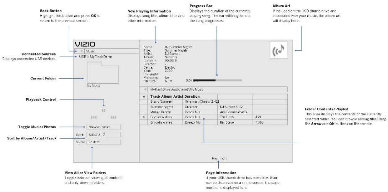 VIZIO V505-H69 - Removing the USB Drive from the TV - 2