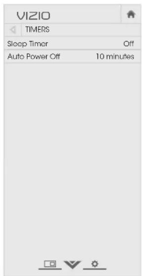 VIZIO E320-C0E - Setting the Sleep Timer - 1