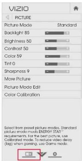 VIZIO E320-C0E - VIEWING VIDEO WITH THE MENU OPEN - 1
