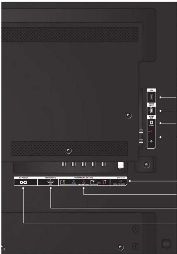 VIZIO E320-C0E - Controls and Connections - 1