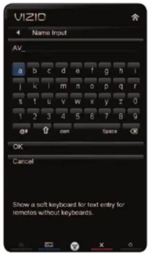 VIZIO XVT580CM - Changing the Names of the Inputs - 1