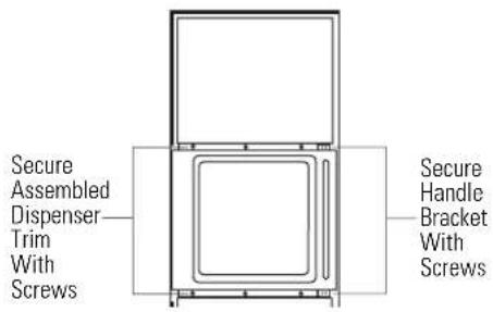GE ZWSP42D - Step 5 Mount assembled dispenser trim - 1