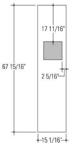 GE ZWSP42D - Select panel size - 2