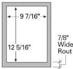 GE ZWSP42D - 3/4" thick panel with standard handle and/or ZWCD1 custom collar trim - 5
