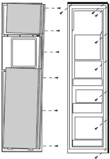 GE ZWSP42D - For models with full width dispenser trim and 2 piece freezer panels: - 1