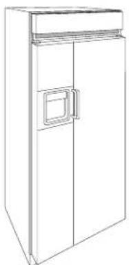 GE ZWSP42D - 3/4" thick custom panels—Without trim kits - 4