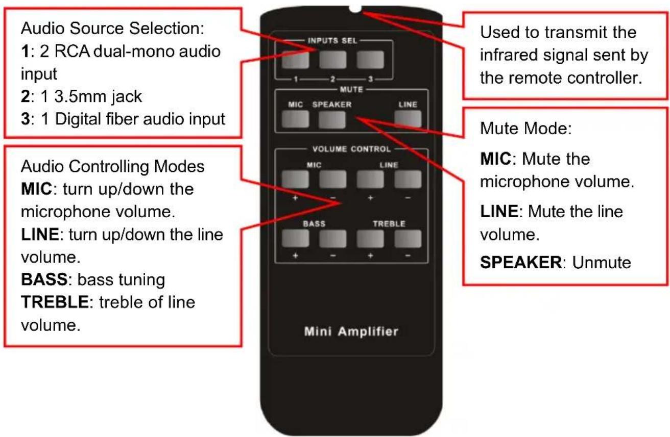 BZBGear BG-AMPC40 - Operation of IR Remote - 1