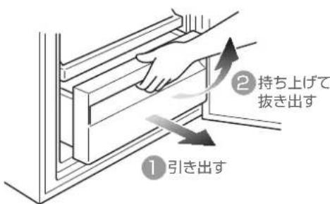 HAIER JR-NF262B - 外しかた - 1