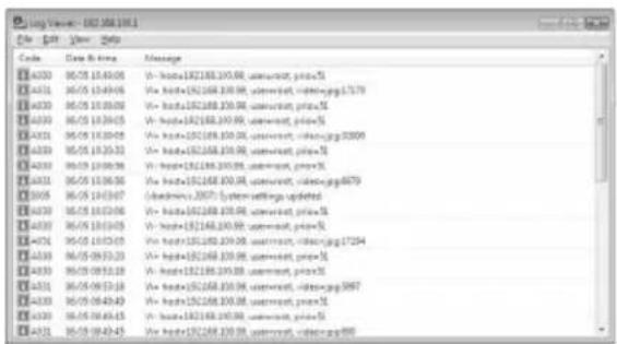 CANON VB-C500D - Log Viewer ( P. 2-18) - 1