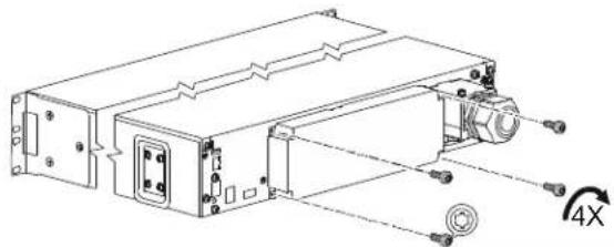 APC Smart-UPS SRTL002 - Installation of the replacement PDU - 4