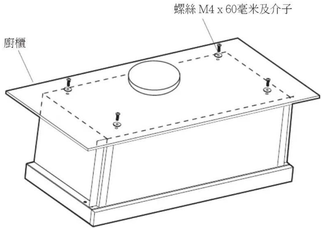 螺絲 M4 x 60毫米及介子 廚櫃