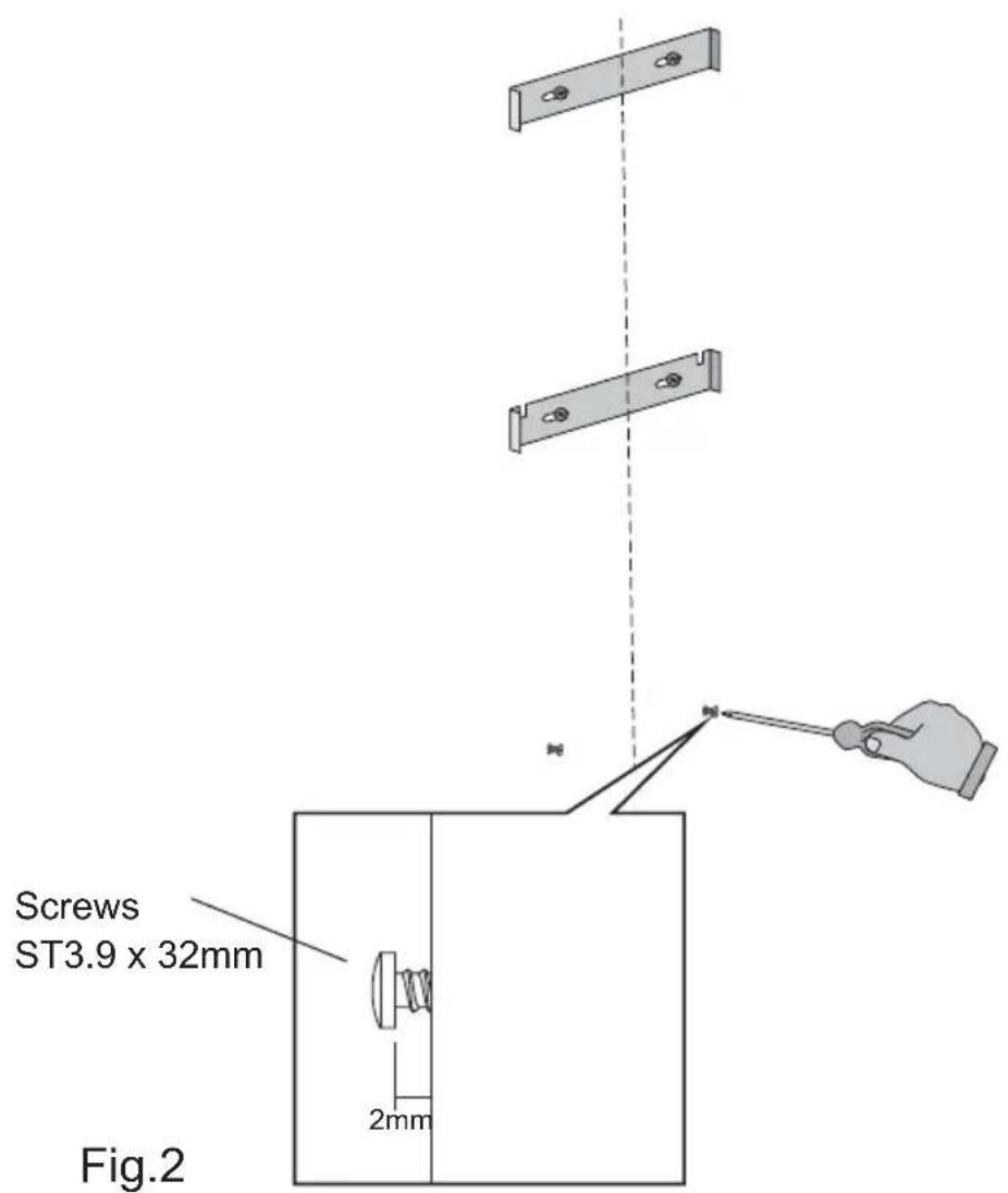 Philco PC700SNL - Attach chimney brackets and hood mounting screws - 1