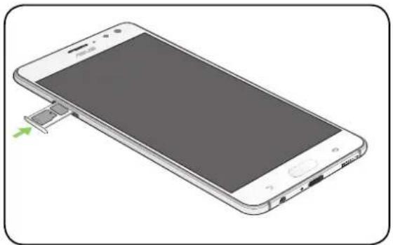 ASUS ZenFone Ares ZS572KL - Push the tray to close it. - 1