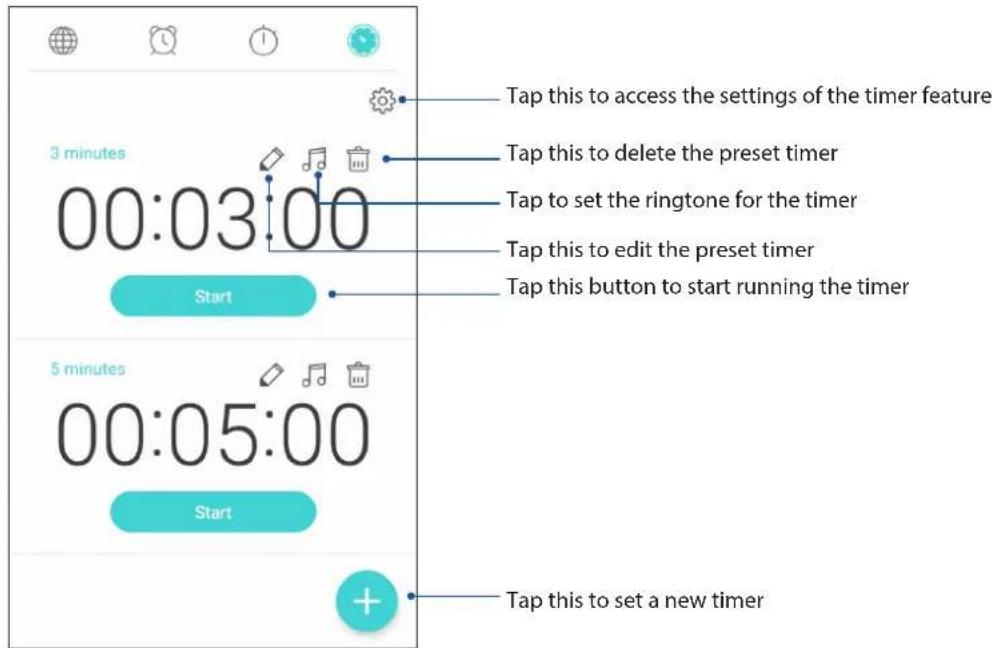 ASUS ZenFone Ares ZS572KL - Setting the timer - 1