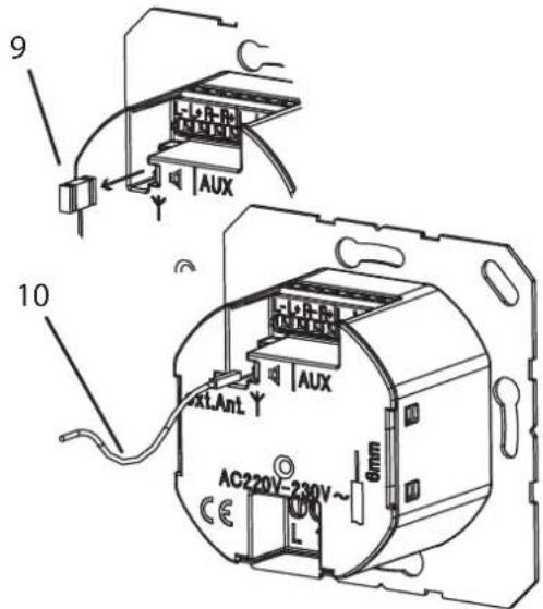 JUNG DABCD2BTWW - Connecting cable aerial - 1