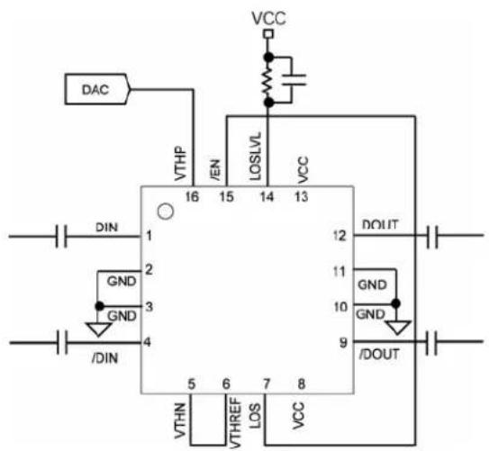 Microchip SY88353BL - Typical Application Circuit - 1