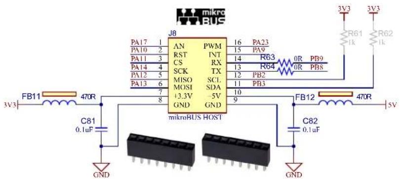 Microchip PL485-EK - mikroBUS Connector - 1