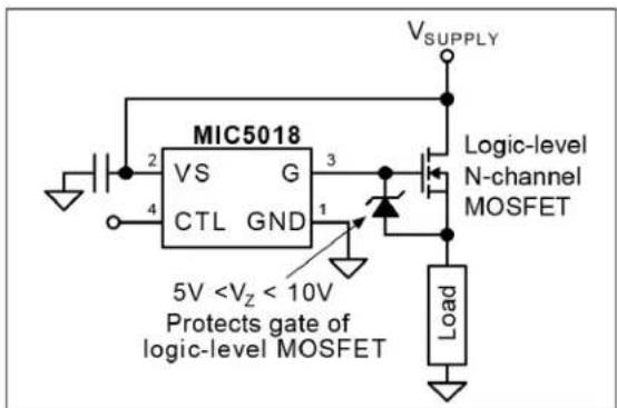 Microchip MIC5018 - Logic-Level MOSFET - 2