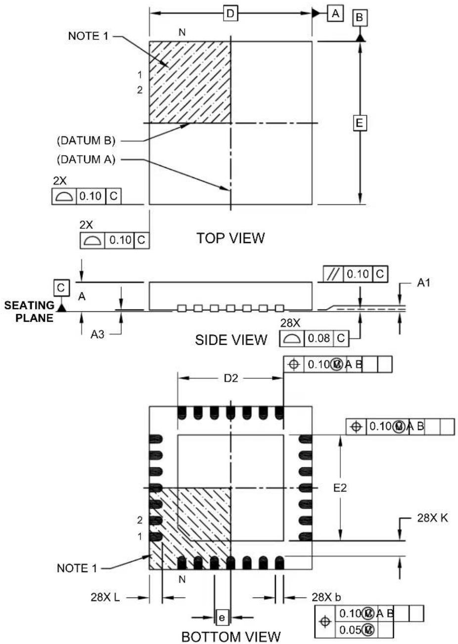 Microchip MCP19119 - 28-Lead Plastic Quad Flat, No Lead Package (MQ) - 5x5x0.9 mm Body [QFN or VQFN] - 1