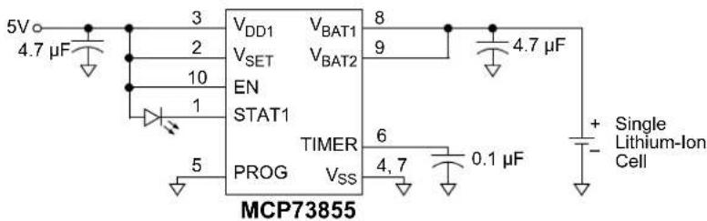 Microchip MCP73855 - Description - 2