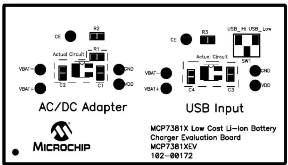 Microchip MCP73812 - POWERING THE MCP7381X LOW-COST LI-ION BATTERY CHARGER EVALUATION BOARD - 1