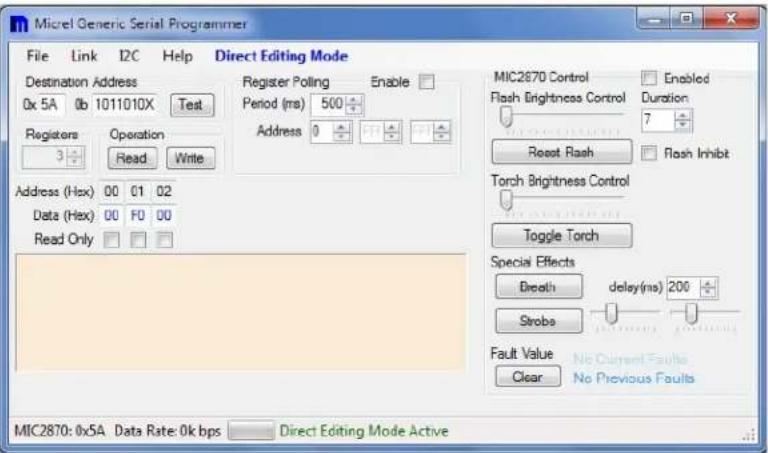 Microchip MIC2870YFT - Setting of I²C Data Rate - 2