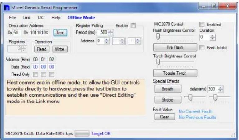 Microchip MIC2870YFT - Setting of I²C Data Rate - 1