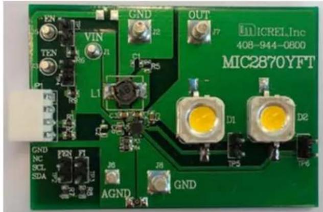 Microchip MIC2870YFT - Evaluation Board Description - 1