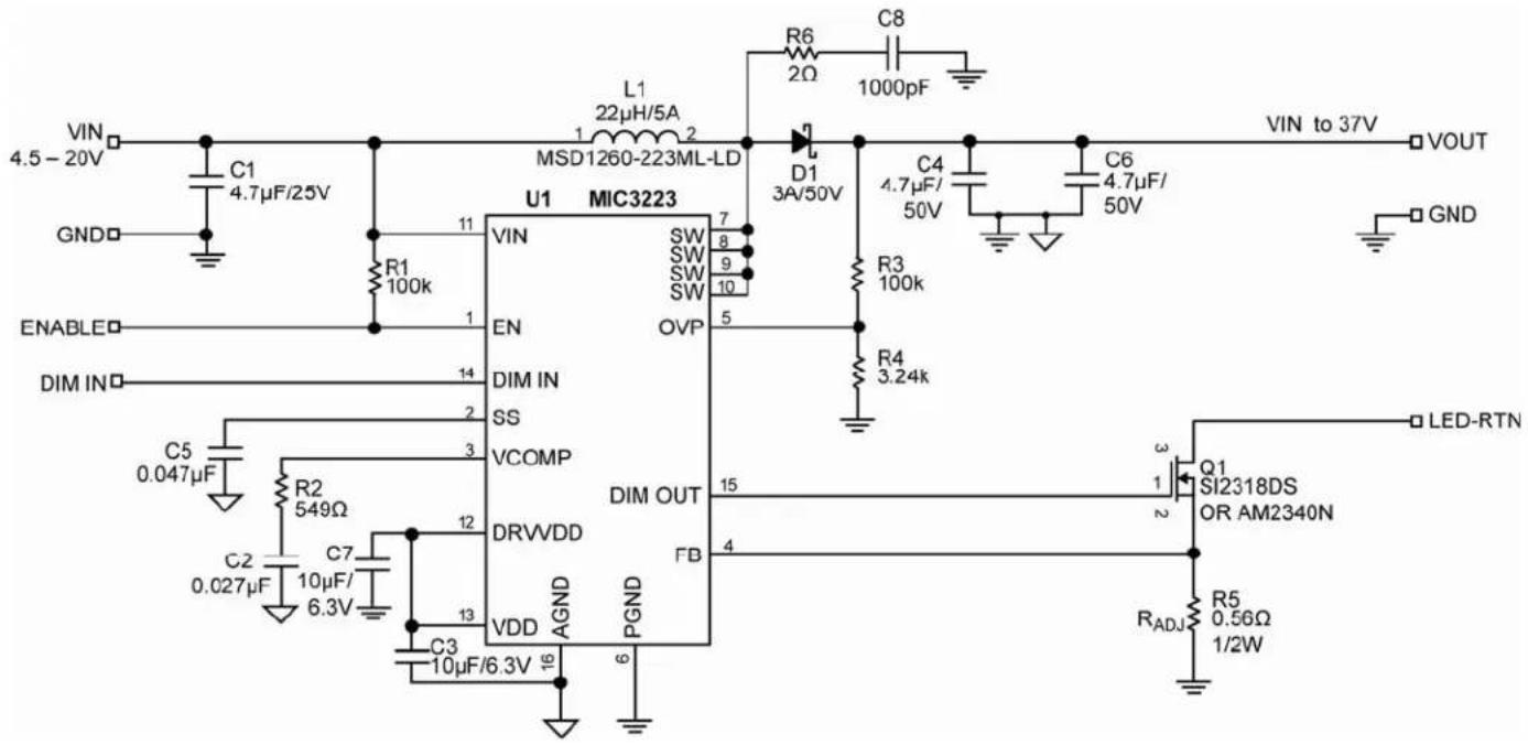Microchip MIC3223TE-BOOST - Output Over-Voltage Protection (OVP) - 1