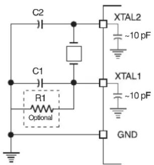 Microchip AT89LP3240 - Crystal Oscillator - 1