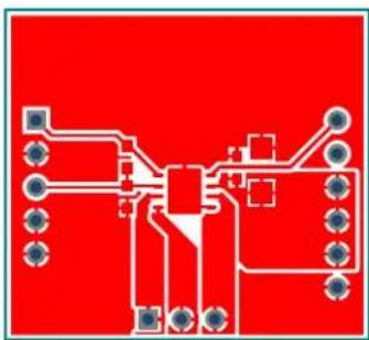 Microchip MCP8063 - A.12 DAUGHTER BOARD - TOP COPPER - 1