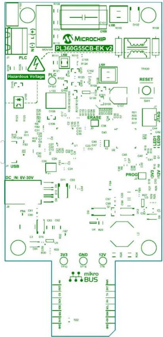 Microchip PL360G55CB-EK - PL360G55CB-EK Layout - 5