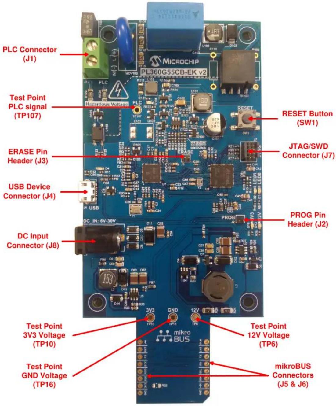 Microchip PL360G55CB-EK - Interface Connection - 1