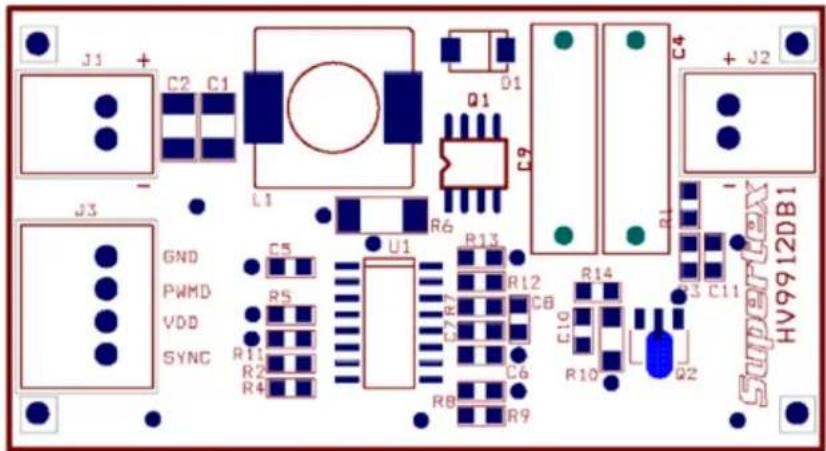 Microchip HV9912DB1 - Silk Screen - 1