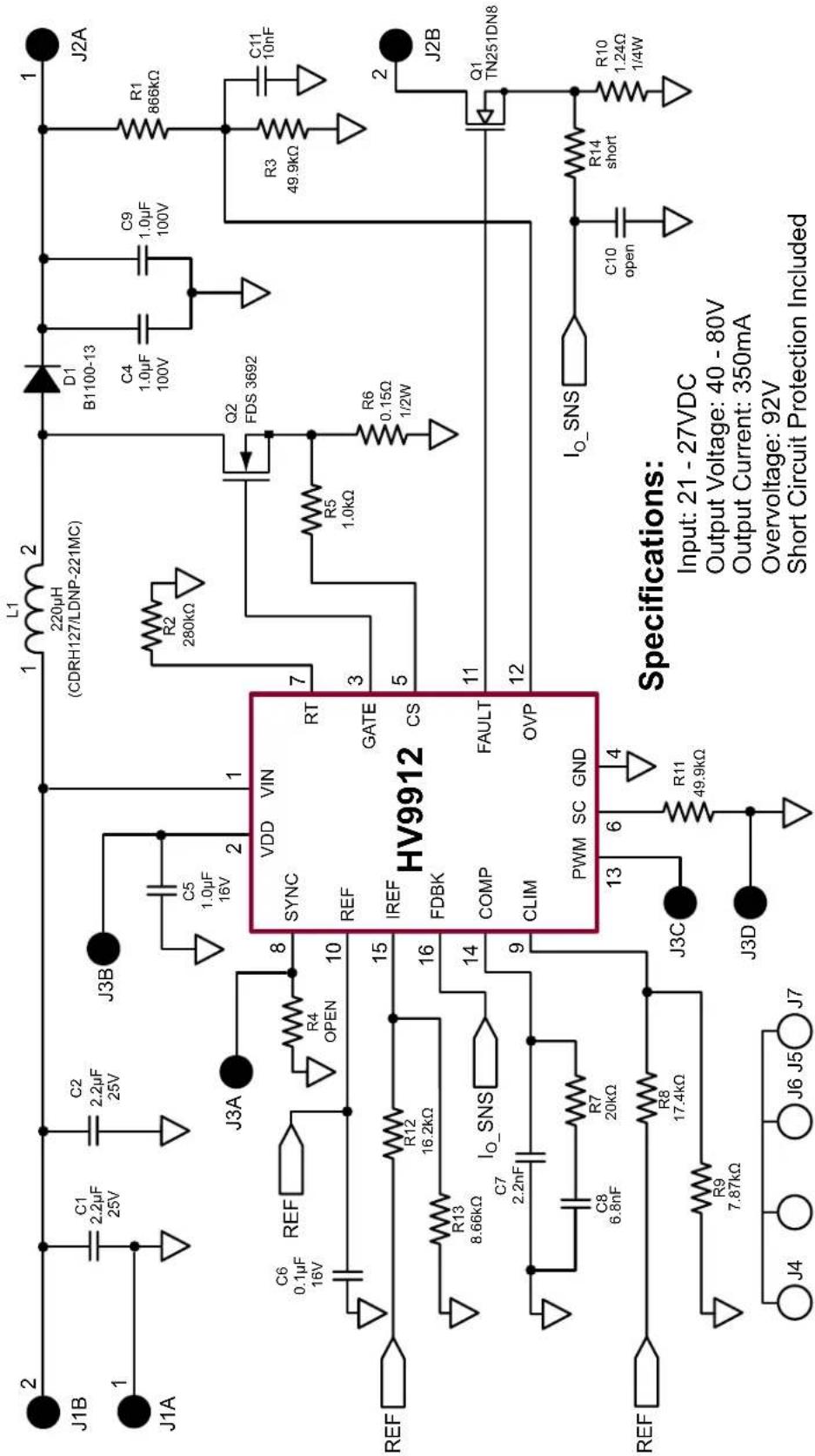 Microchip HV9912DB1 - Silk Screen - 2