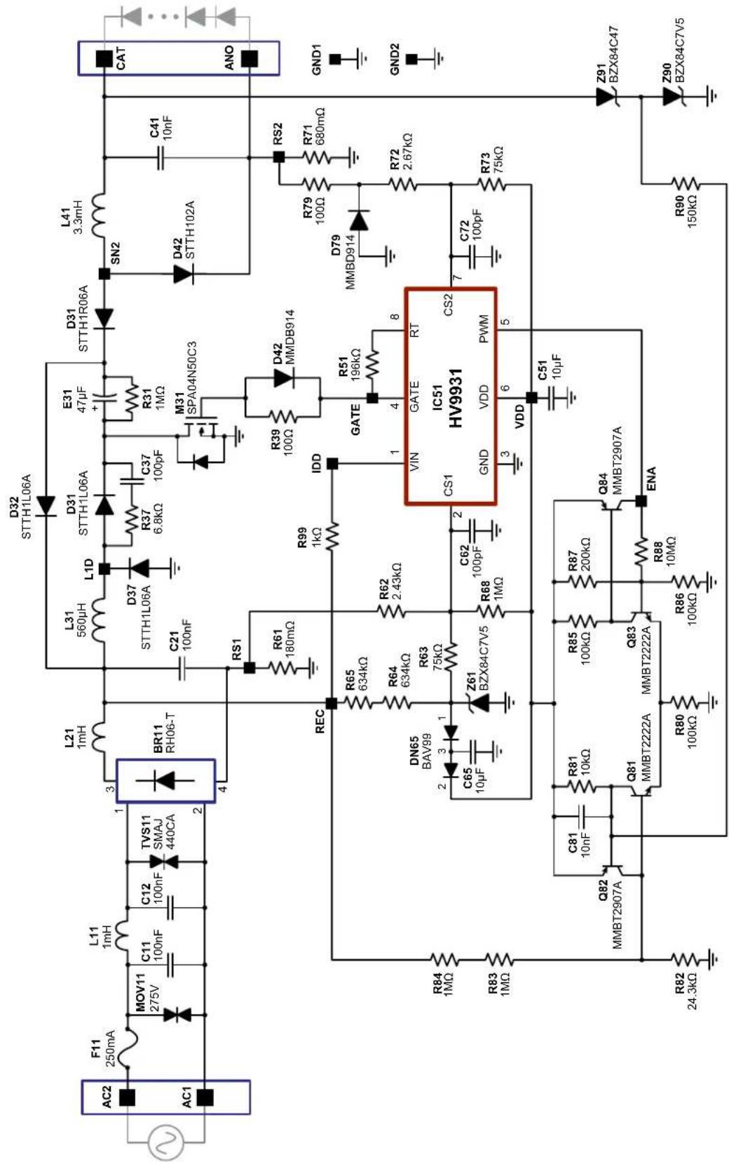 Microchip HV9931DB1 - Note on Inductors: - 1
