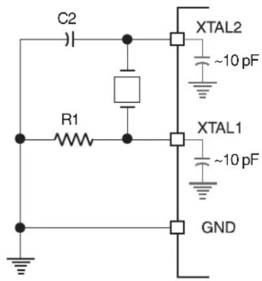 Microchip AT89LP428 - Crystal Oscillator - 1