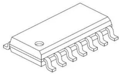 Microchip CAP1208 - 14-Lead Plastic Small Outline (SL) - Narrow, 3.90 mm Body [SOIC] - 2