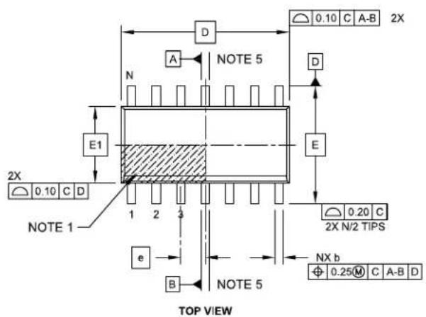 Microchip CAP1208 - CAP1208 Package Drawings - 1