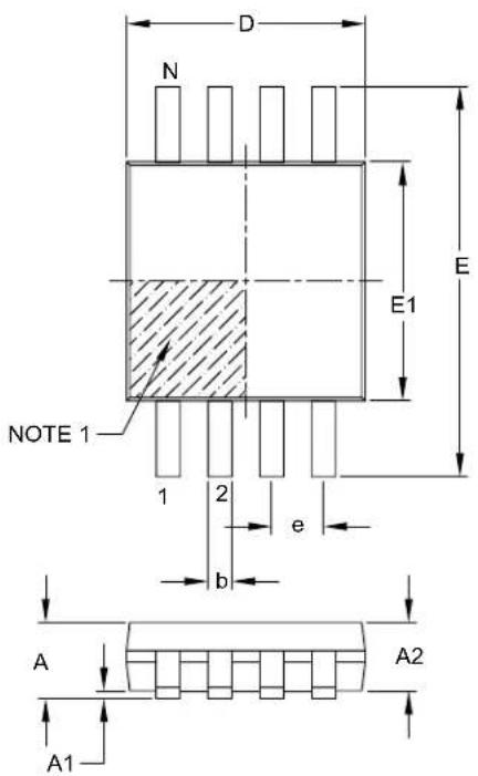 Microchip mcp4132 - 8-Lead Plastic Micro Small Outline Package (MS) [MSOP] - 1