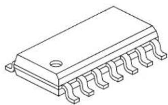 Microchip mcp4132 - 14-Lead Plastic Small Outline (SL) – Narrow, 3.90 mm Body [SOIC] - 2