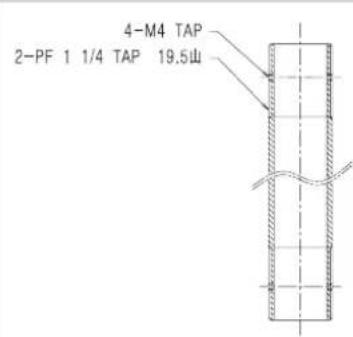 4-M4 TAP 2-PF 1 1/4 TAP 19.5山