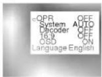 LG W424P - Selection of the colour system - 1