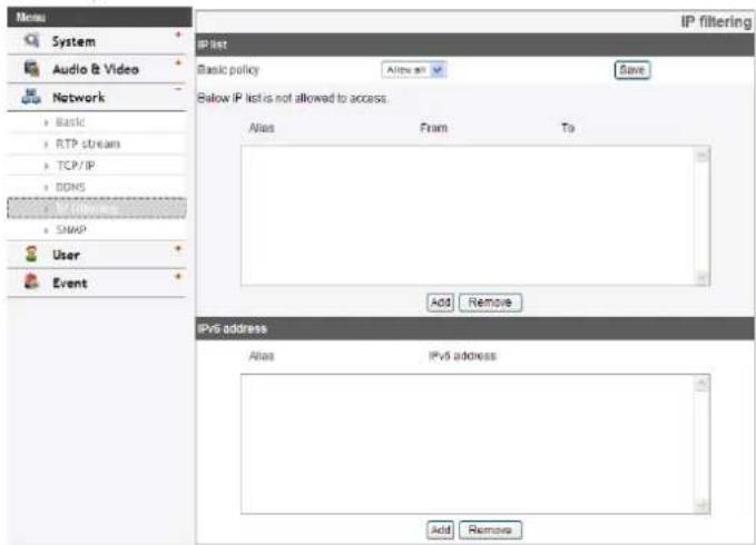 LG LVW900P - IP filtering - 1
