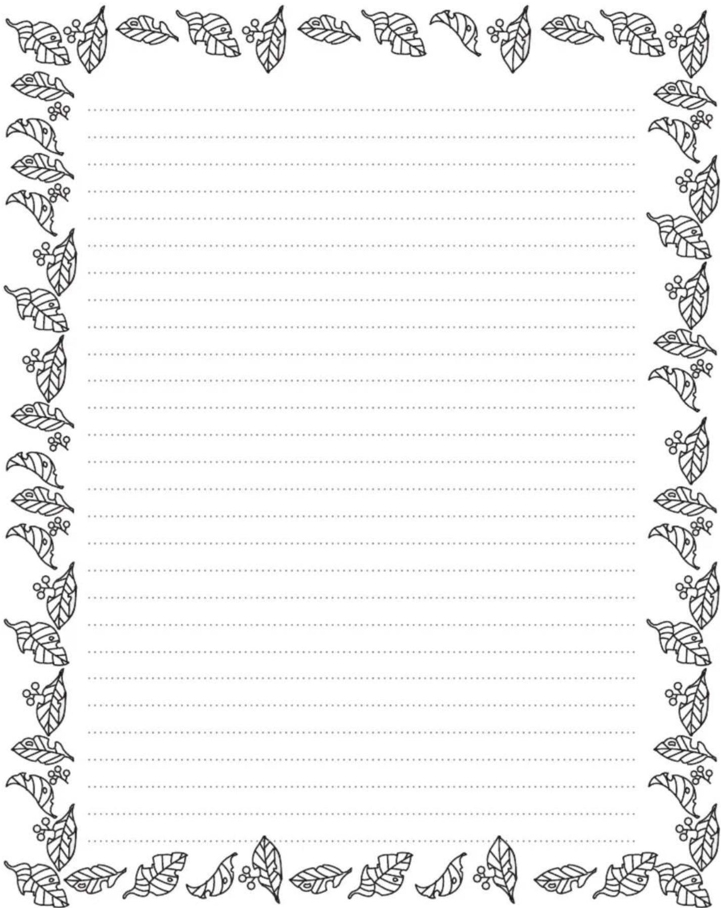Decorative border frame with leaf motifs and dotted lines (no text or symbols)